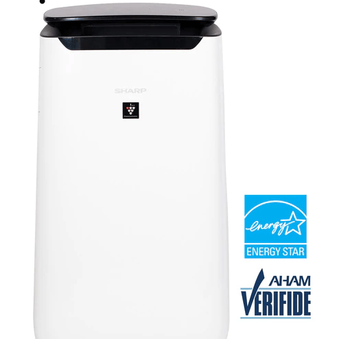 Sharp HEPA Air Purifier with energy star and AHAM logos